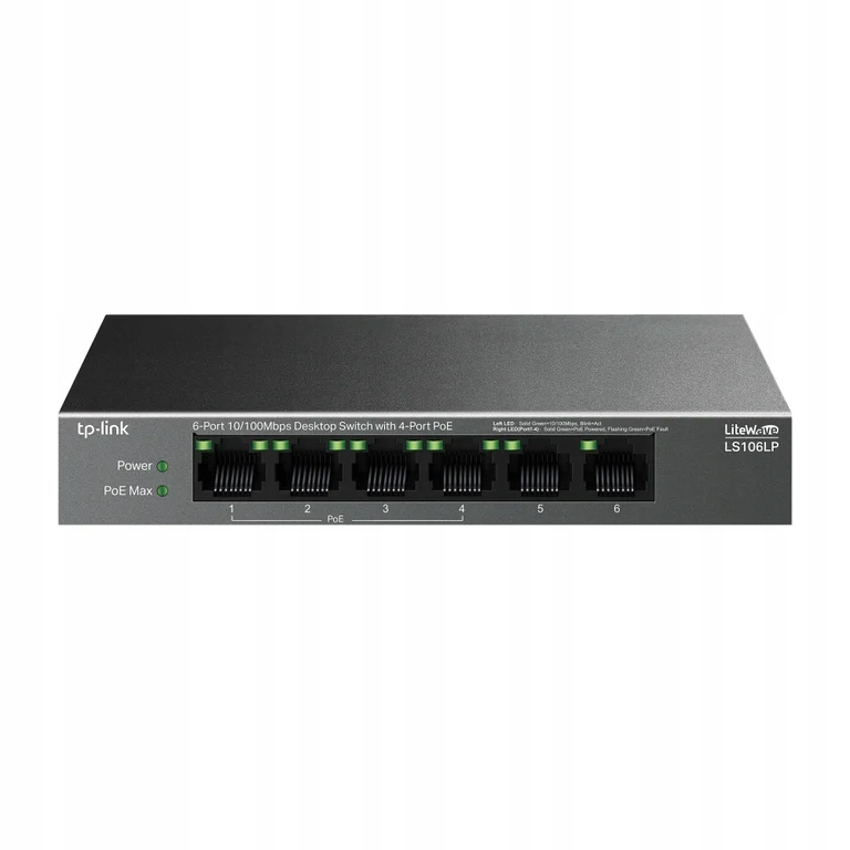 Niezarządzany przełącznik z 6 portami Ethernet