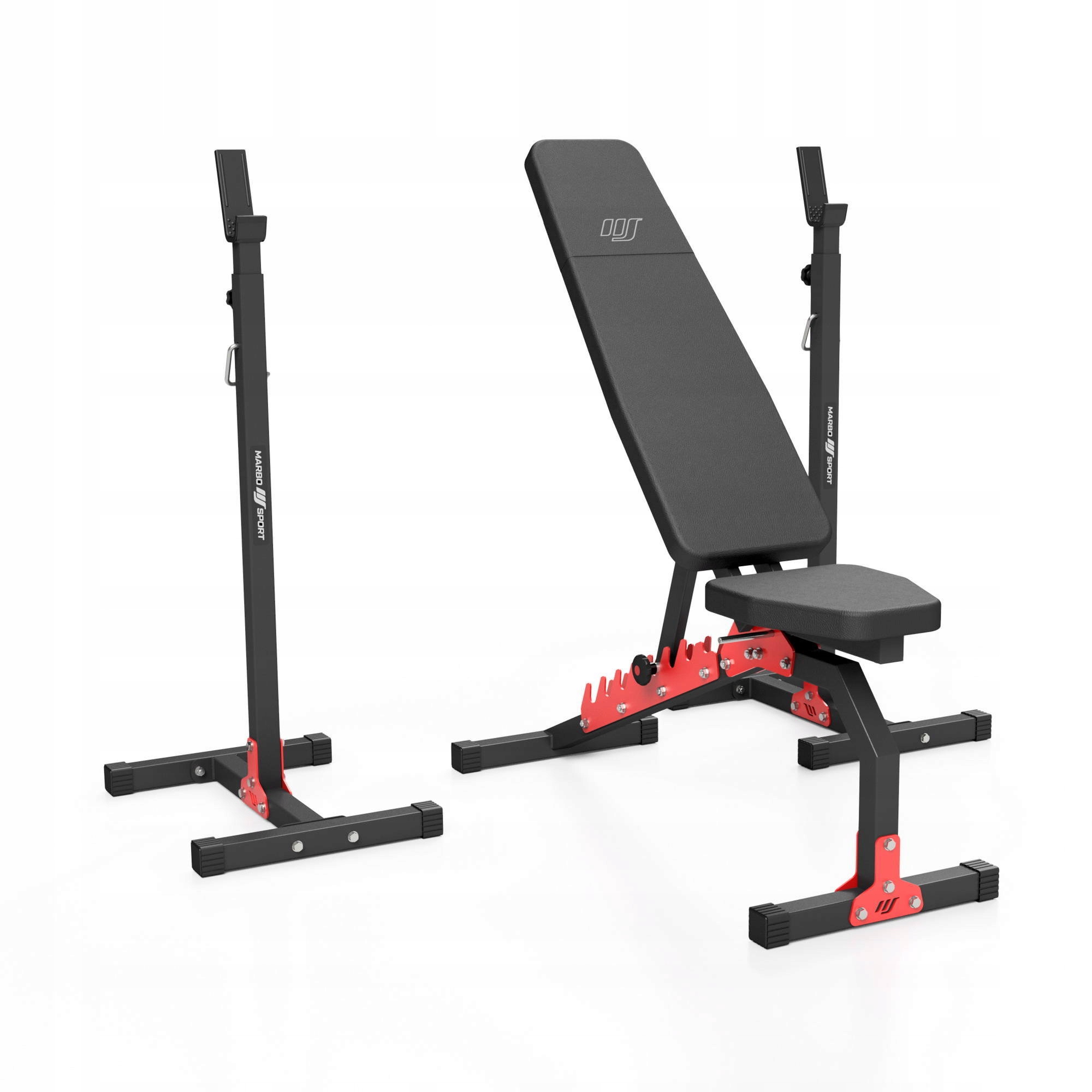 Zestaw MH7 | Ławka dwustronna + stojaki regulowane - Marbo Sport