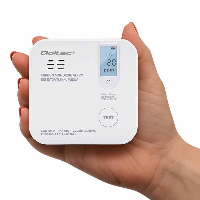 Bezprzewodowy detektor CO z alarmem 85dB