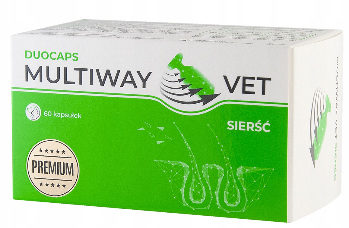 JM SANTE Multiway Vet Duocaps Sierść – Zdrowa sierść i skóra dla Twojego pupila