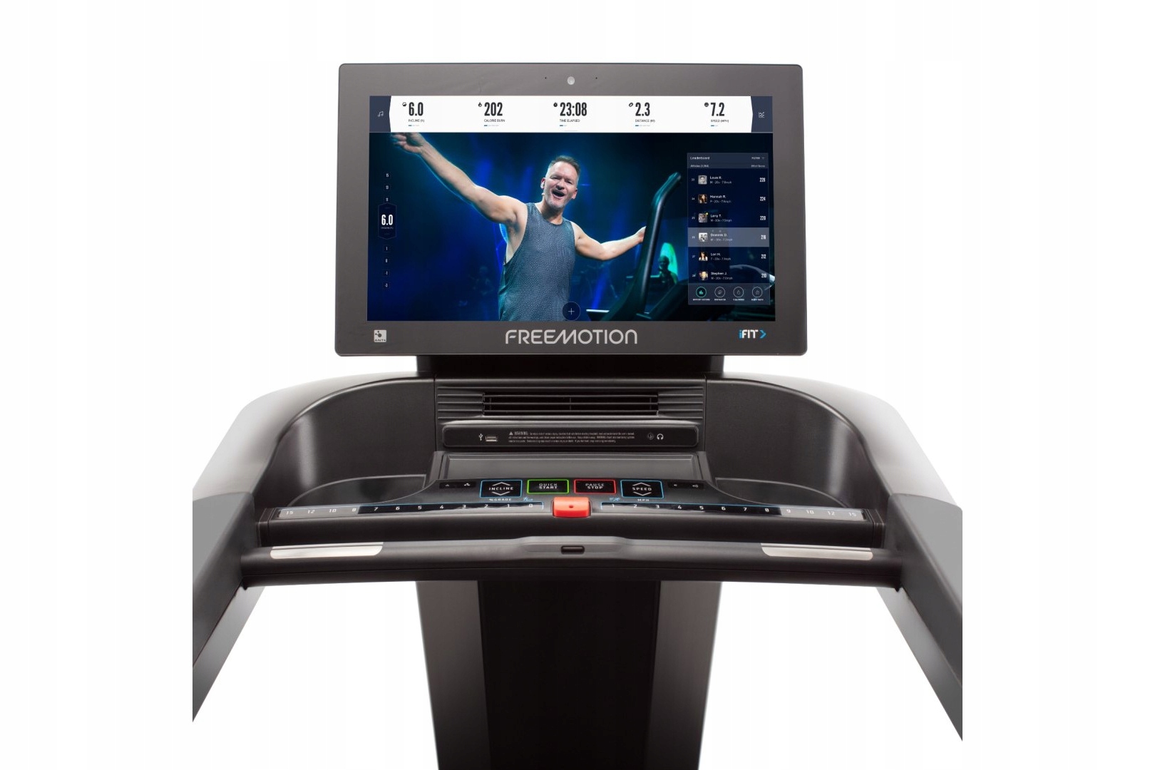 Szybka regulacja prędkości i nachylenia – idealna do HIIT