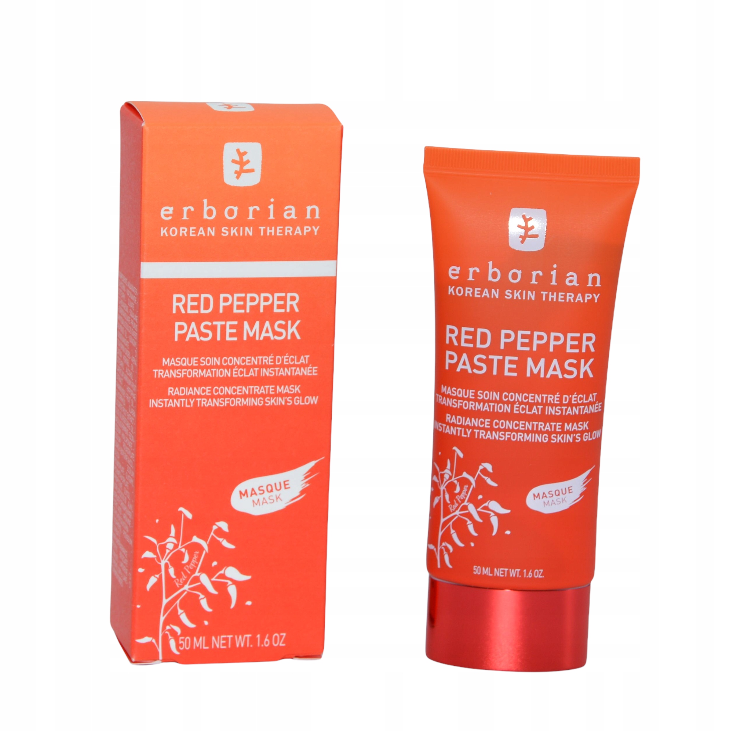 Maseczka kremowa do twarzy Erborian RED PEPPER PASTE MASK 50ML – Odkryj blask swojej skóry