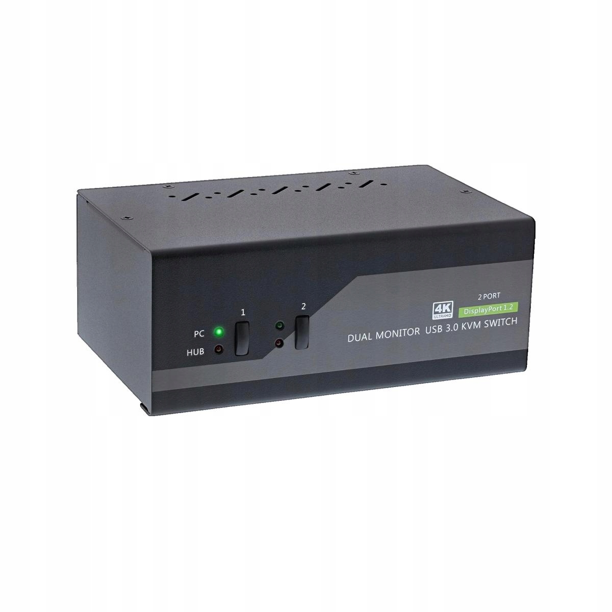 InLine® Desktop KVM Switch – Przełącznik KVM dla dwóch monitorów w jakości 4K