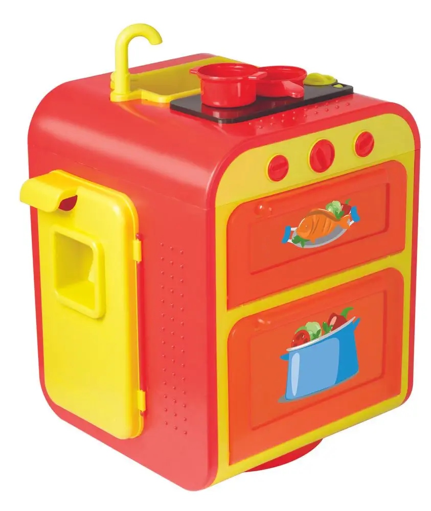 Zawartość zestawu: lodówka, kuchenka, piekarnik i więcej