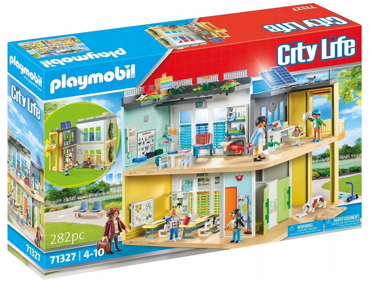 Playmobil City Life Duża szkoła 71327 – Edukacyjna zabawa dla dzieci