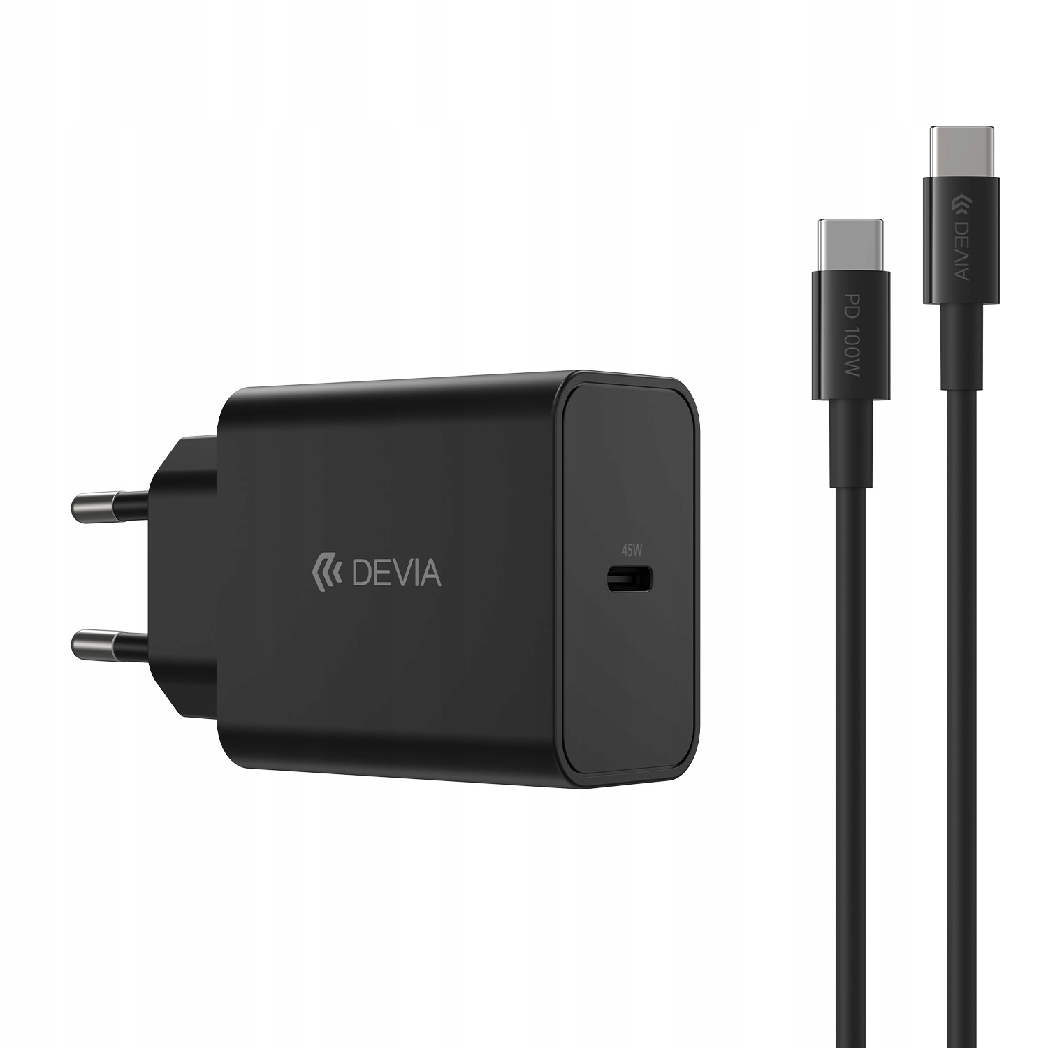 W zestawie kabel USB-C - USB-C – Gotowy do użycia od razu