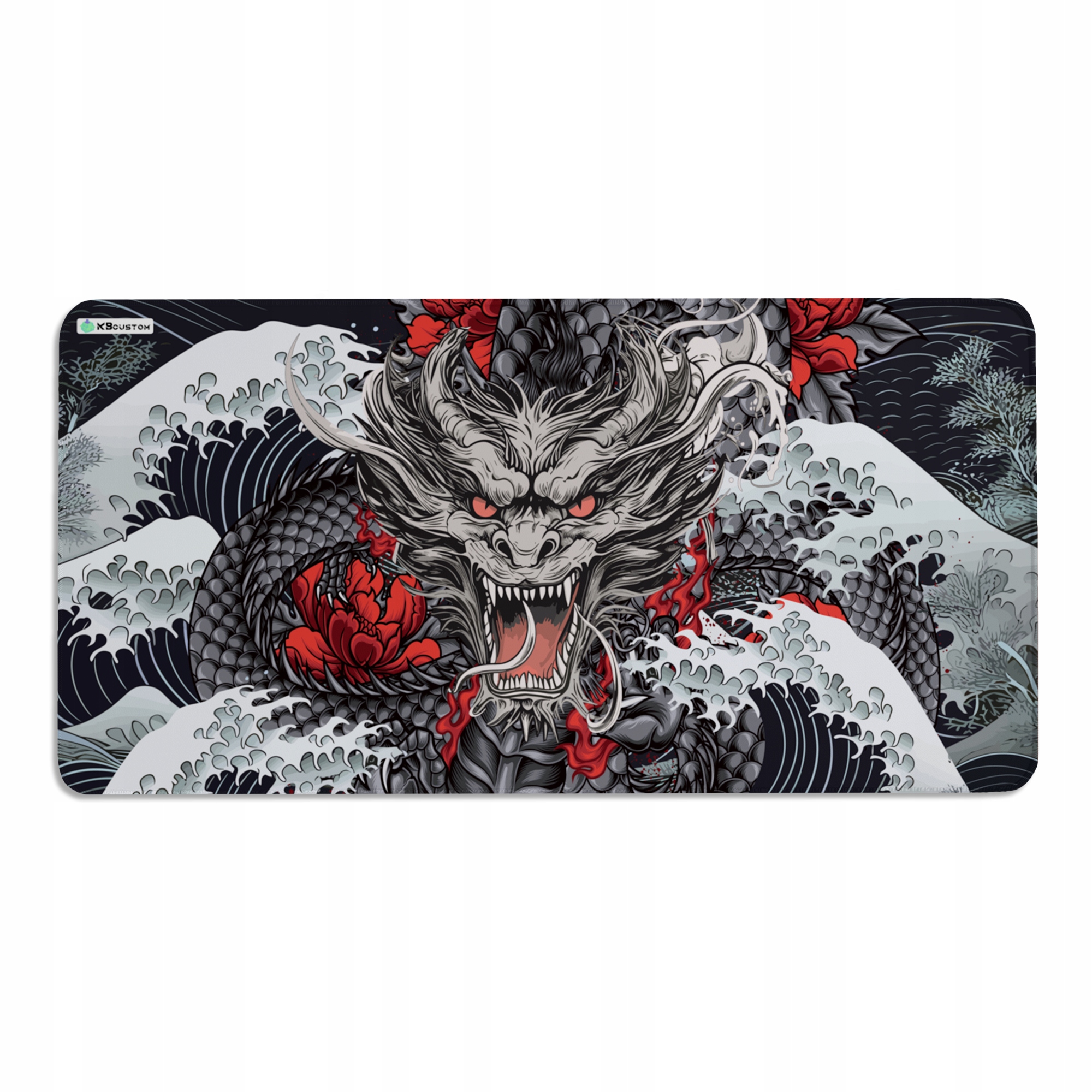 DUŻA PODKŁADKA MATA POD MYSZKĘ MYSZ 120x60cm XXXL KBcustom Biurko Dragon 46 – Idealne rozwiązanie dla Twojego biurka
