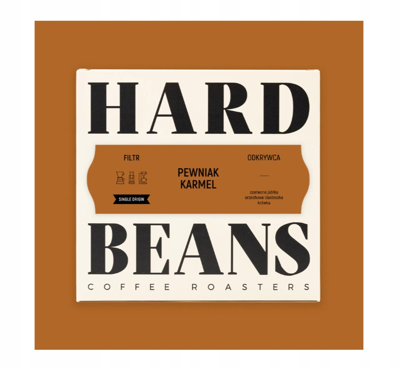 Kawa ziarnista Pewniak Karmel 250g – Wyjątkowy smak z palarni Hard Beans