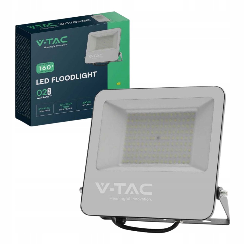 Projektor LED 100W 16000lm 4000K Dioda 160LM/W IP65 Czarny 10355 – Idealne oświetlenie do Twojego ogrodu