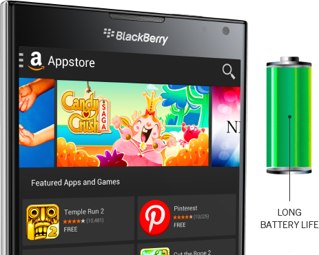 BlackBerry Passport long battery life