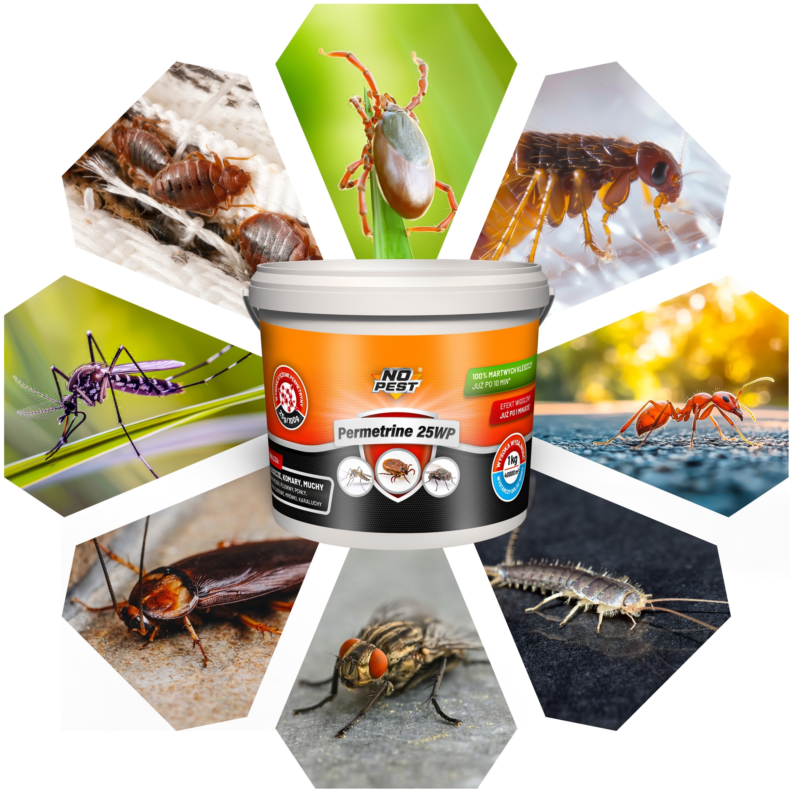 Szeroki zakres zastosowania – eliminacja kleszczy, komarów, much i innych insektów