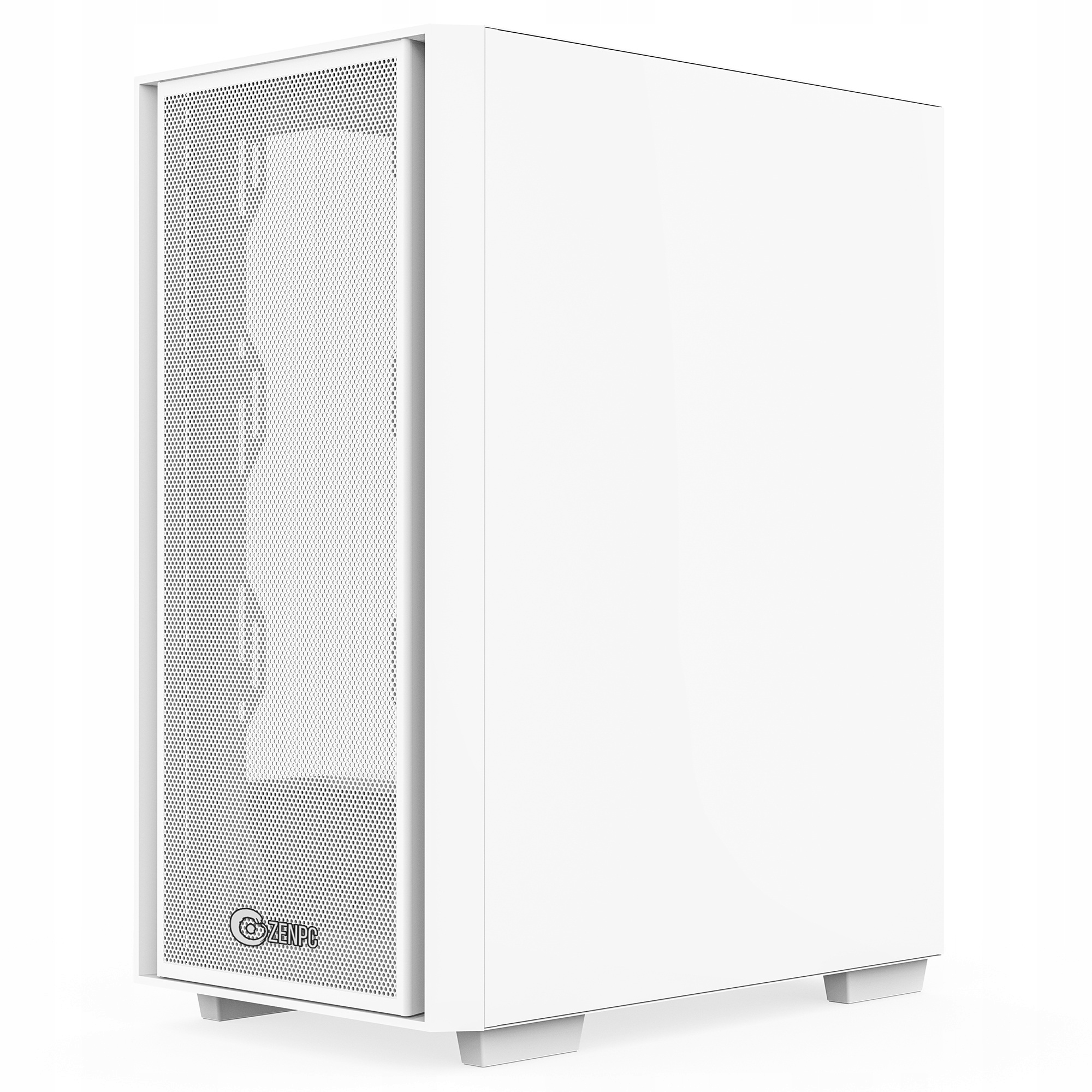 Obudowa do komputera ZENPC Z1 Mesh Glass White 4x P12 PWM PST ARGB – Nowoczesny design i funkcjonalność