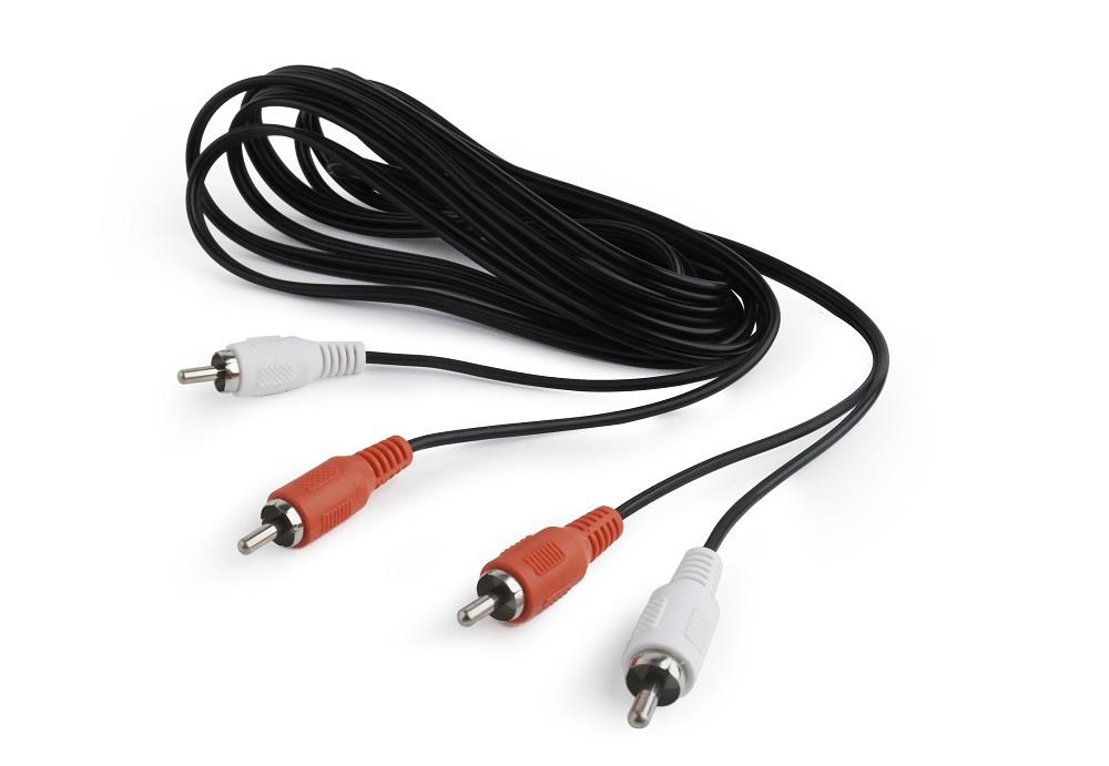 Kabel Gembird CCA-2R2R-6 2x RCA (cinch) - 2x RCA (cinch) 1,8 m – Idealne połączenie audio