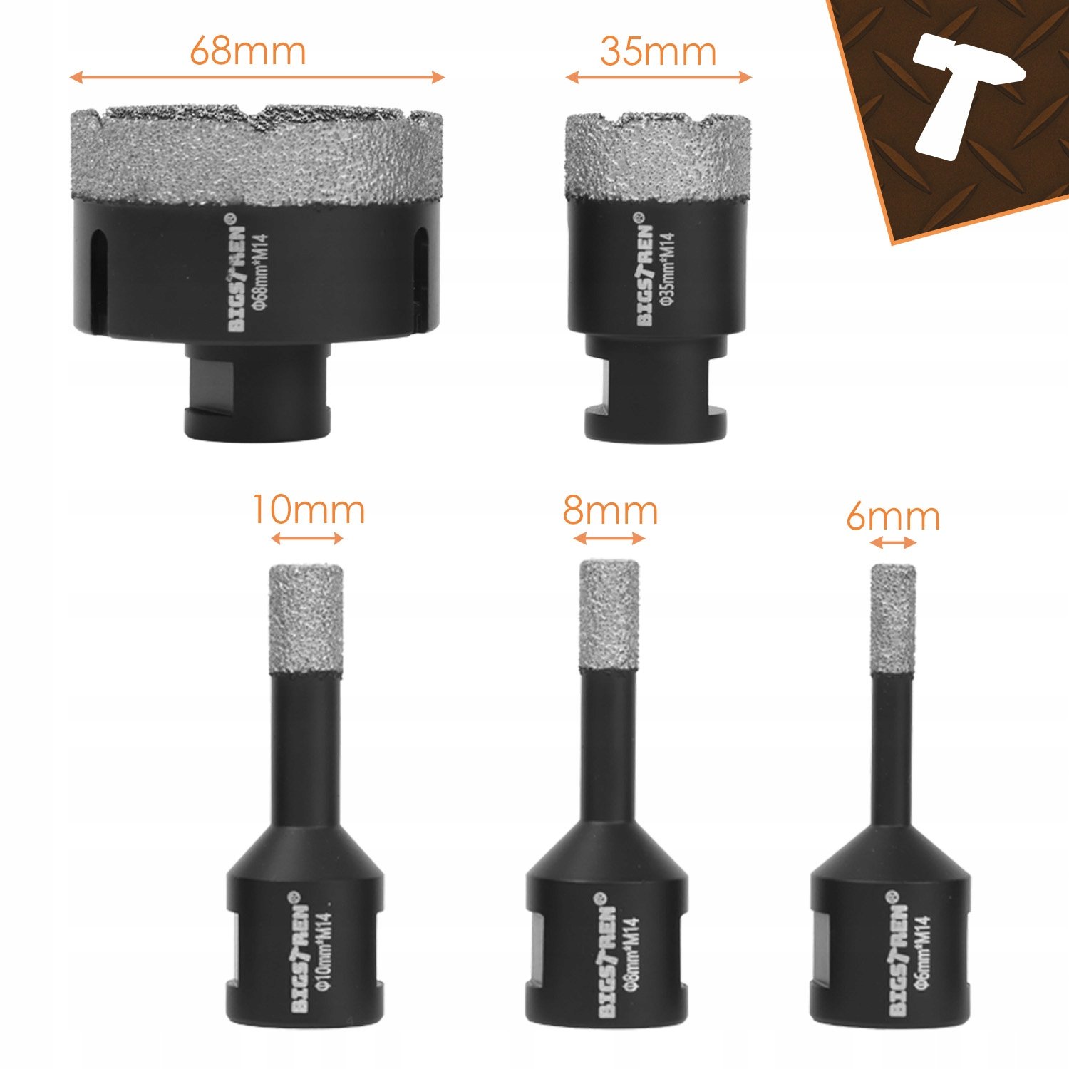 Zastosowanie otwornic diamentowych BIGSTREN w różnych materiałach