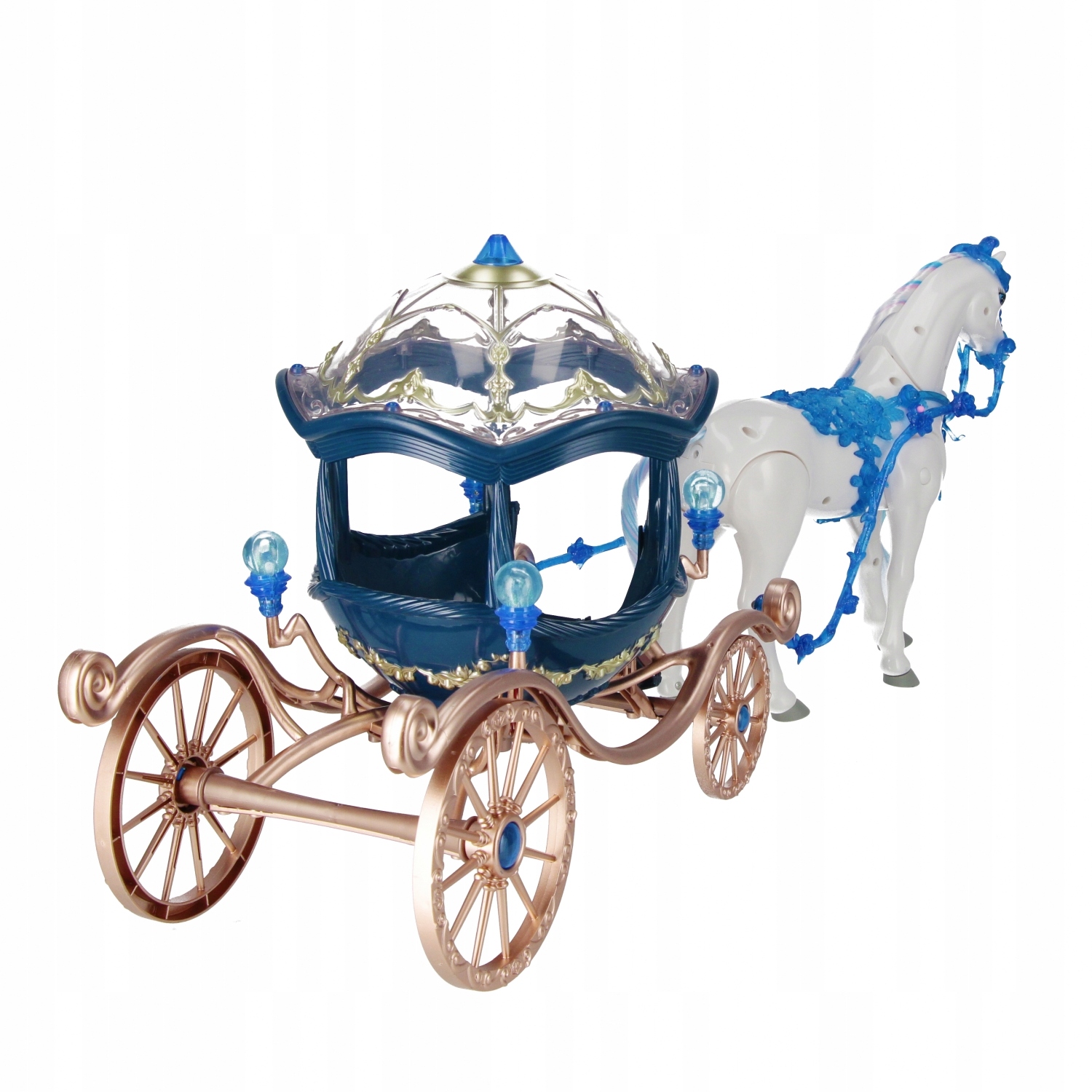 Ruchome koła i efekty świetlne karetki