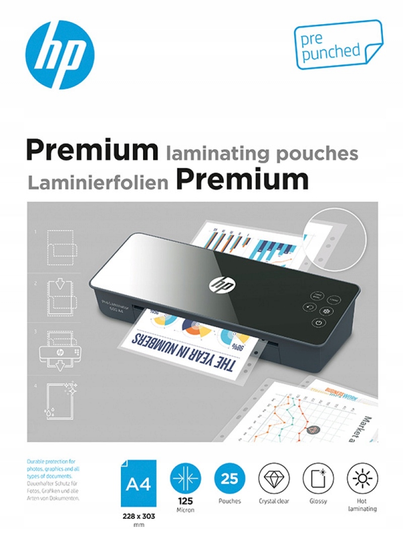 Folie laminacyjne premium A4 HP – Doskonała ochrona dokumentów