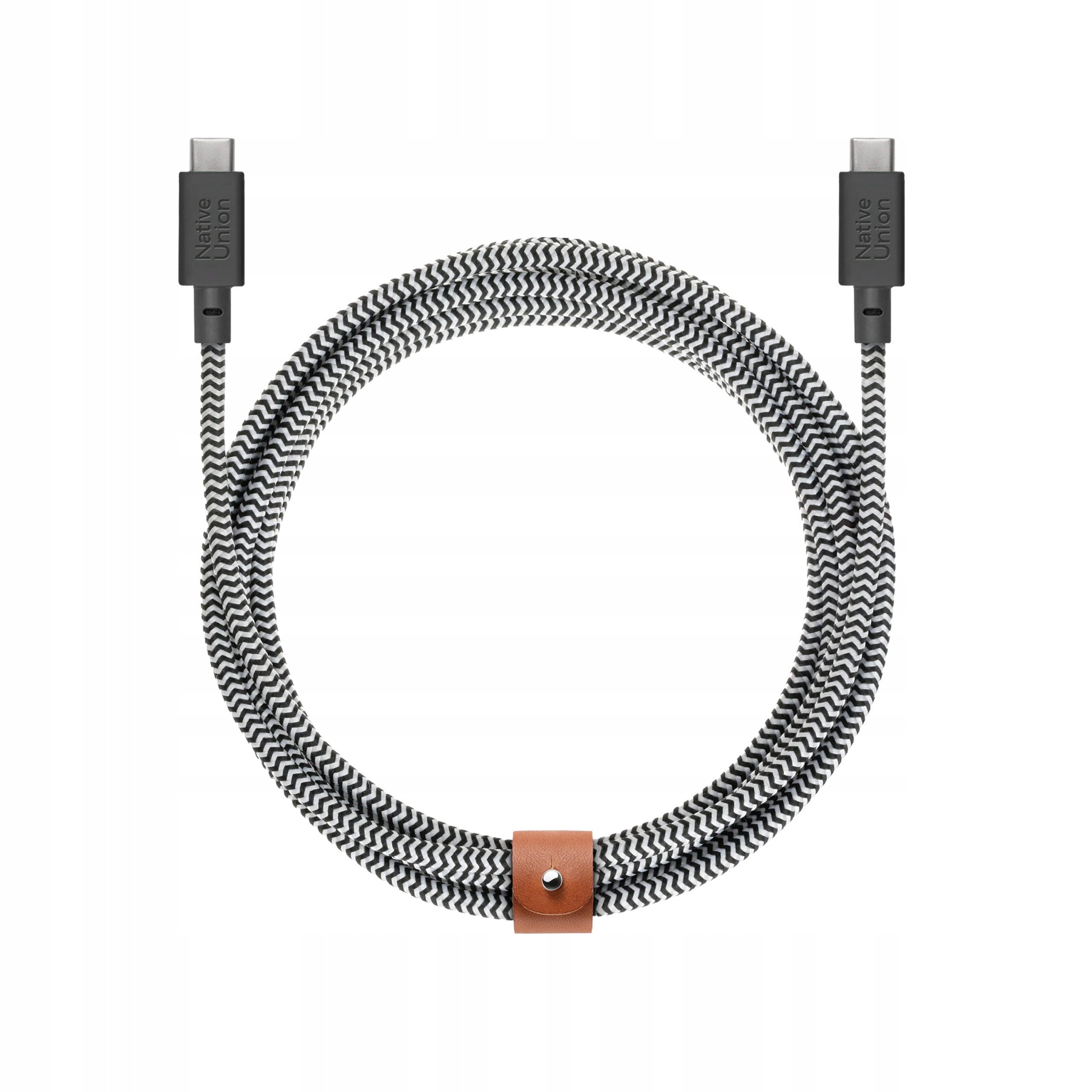 Native Union Belt Cable XL 100W – Kabel USB-C o długości 3 m w stylu zebra