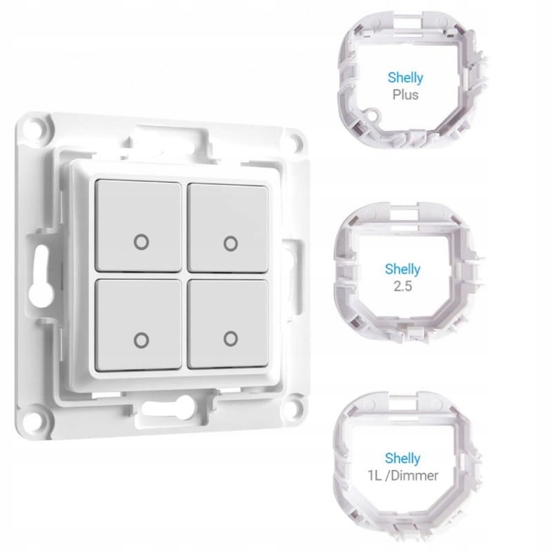 Funkcjonalność czterech przycisków do zarządzania oświetleniem