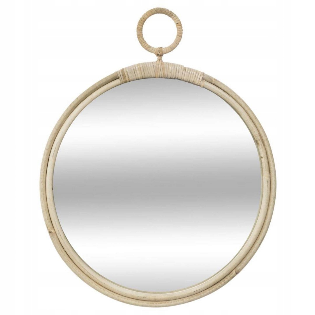 Lustro w oprawie z wikliny Ø 38 cm – Elegancja i styl w Twoim wnętrzu