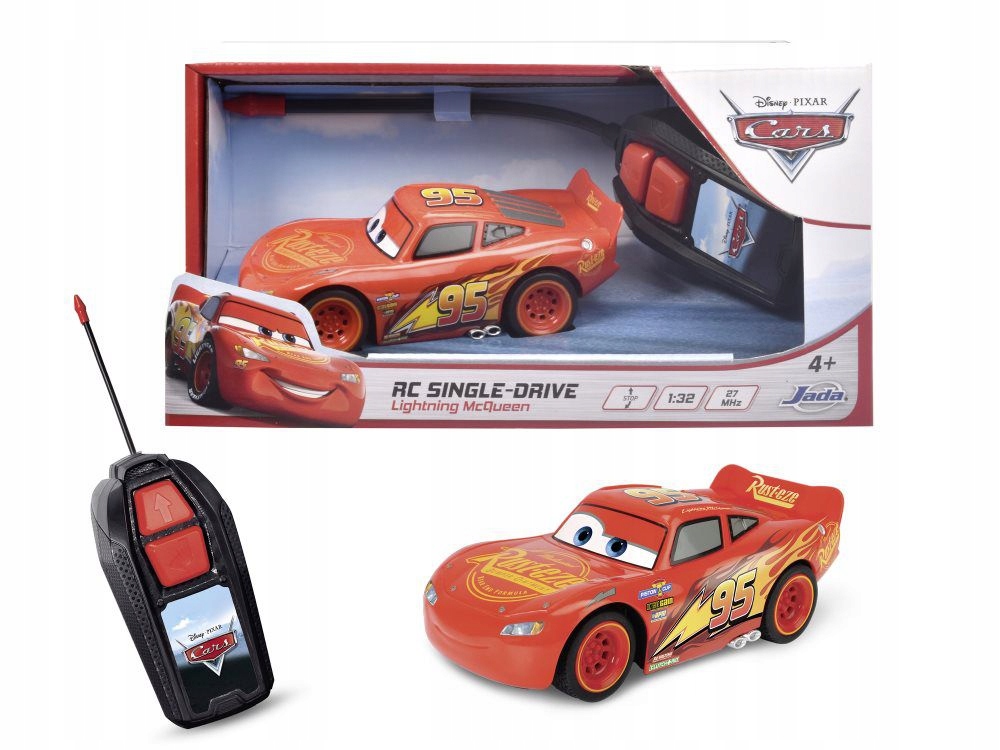 Jada RC Cars 3 Lightning McQueen 27 MHz – Zdalnie sterowana zabawka dla dzieci