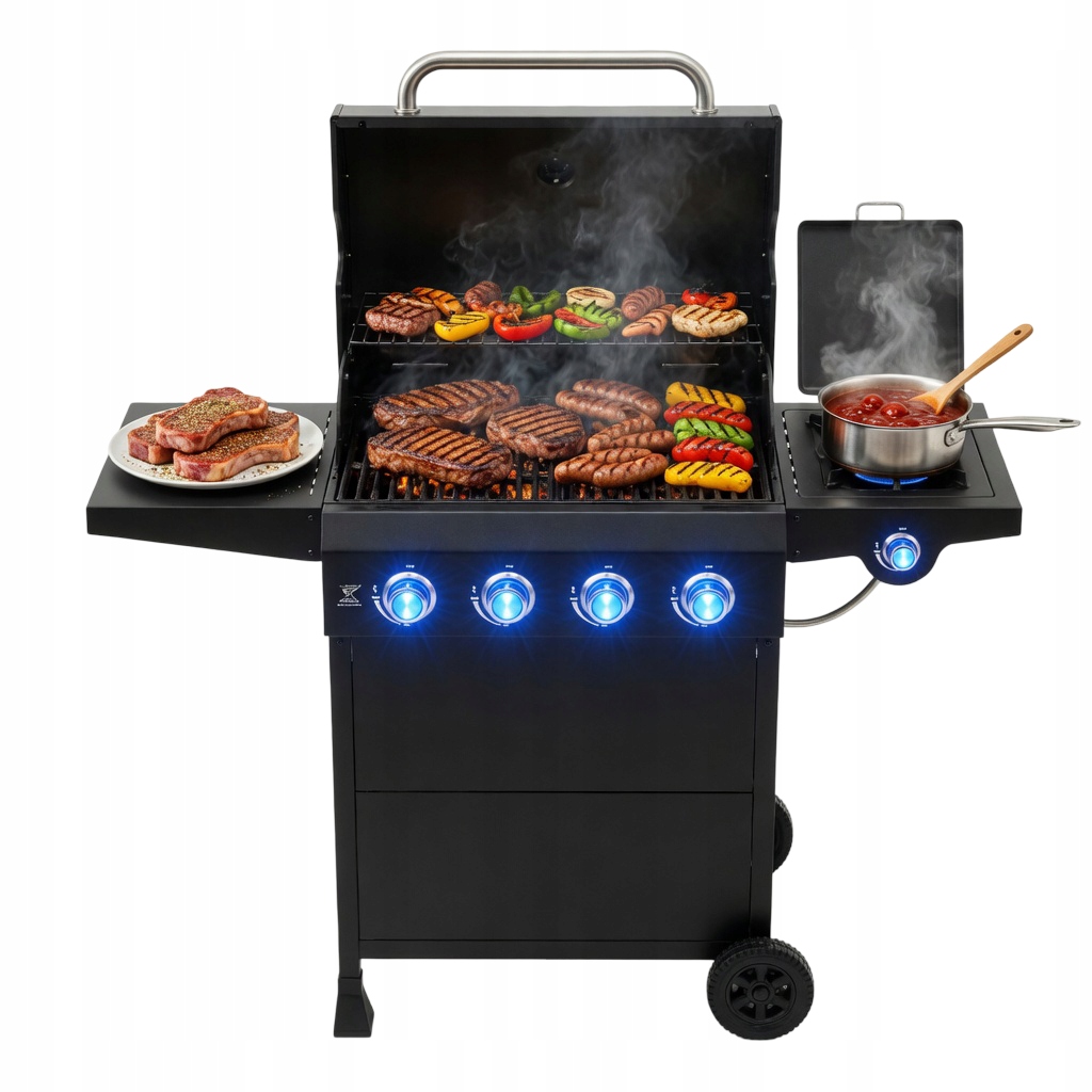 LTC BBQ – Grill gazowy z 5 palnikami i miejscem na butlę