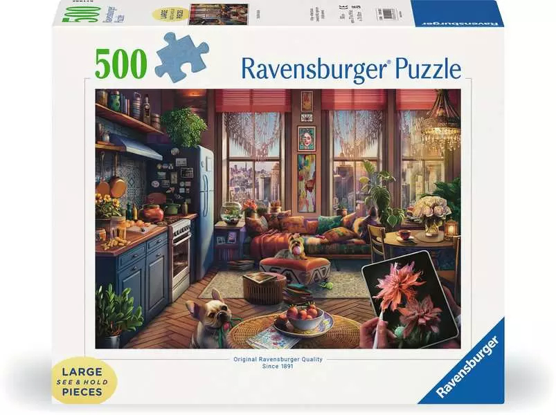 Puzzle 2D: Studio Boho 500el – Kreatywna zabawa dla całej rodziny