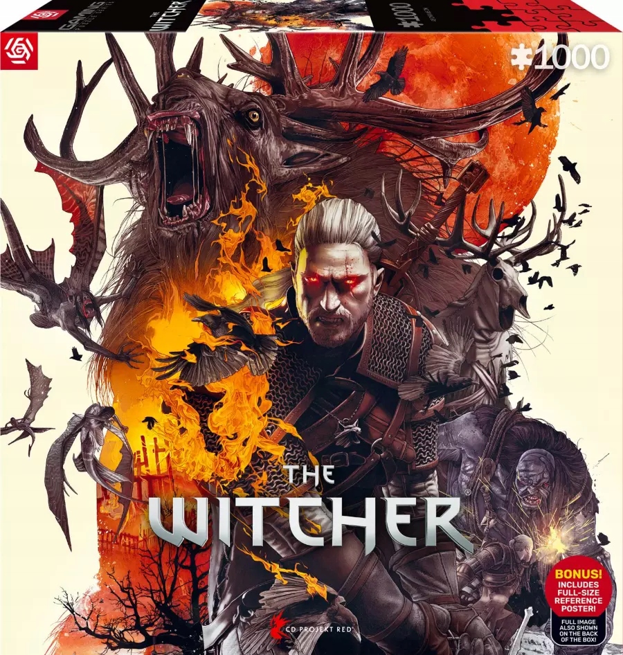 Puzzle 1000 The Witcher Monsters – Odkryj świat Wiedźmina w układance