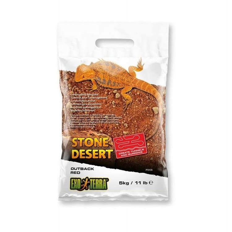Exo Terra Podłoże Exo Terra Stone Desert, czerwona pustynia, 10kg – Naturalne środowisko dla Twoich gadów