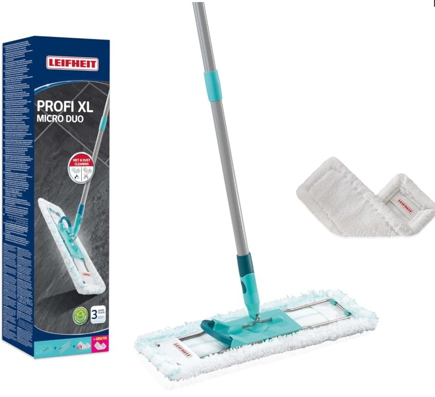 Leifheit Profi XL Micro Duo + SuperDuster – Doskonałe rozwiązanie do czyszczenia