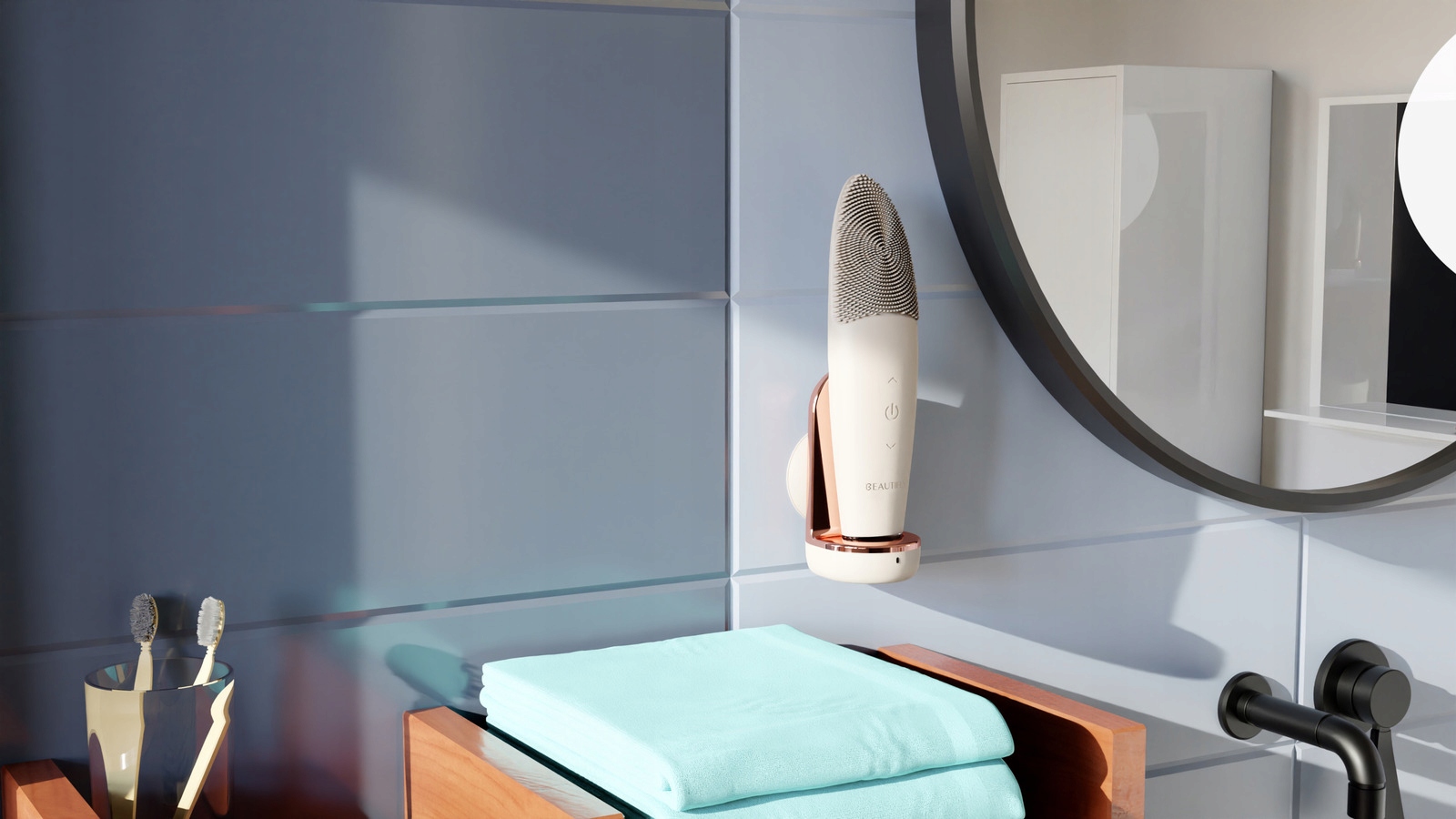 Indukcyjne ładowanie i użytkowanie pod prysznicem