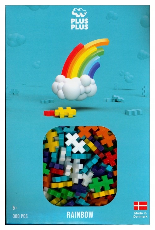 Plus-Plus tęczowe 300 elementów – Kreatywna zabawa dla dzieci
