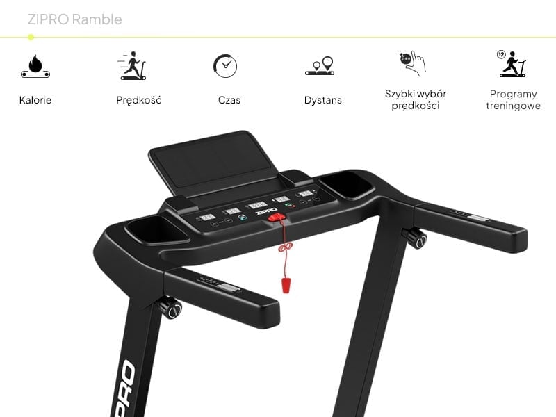 Bieżnia składana z regulacją kąta nachylenia ZIPRO Ramble
