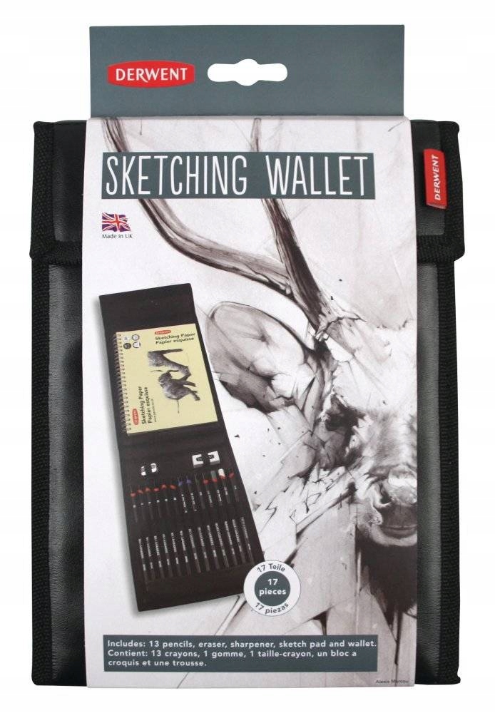 DecoArt Zestaw do szkicowania Sketching Wallet – Idealny dla małych artystów