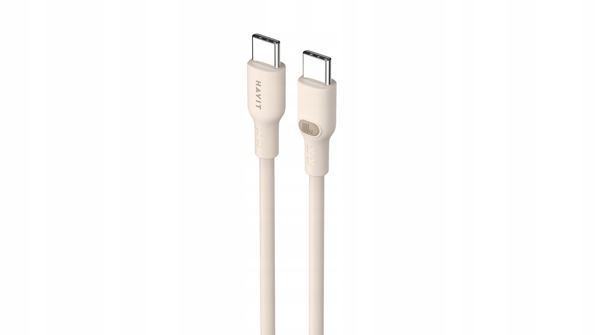 Havit CB6284 - Kabel USB-C do USB-C 2 m Beżowy – Niezawodne połączenie