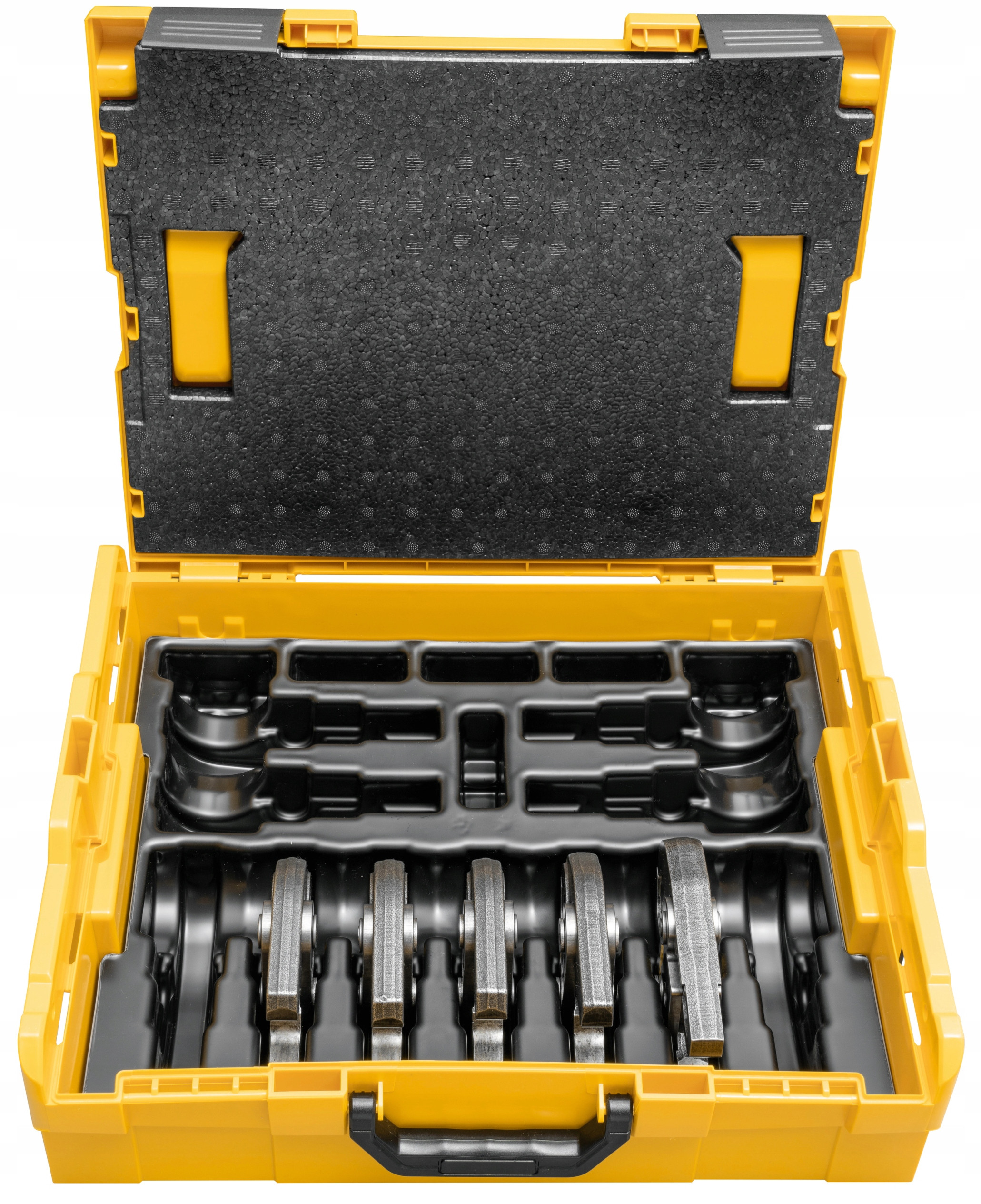 Zestaw zawiera 5 cęgów MINI M15-18-22-28-35 oraz skrzynkę transportową L-Boxx