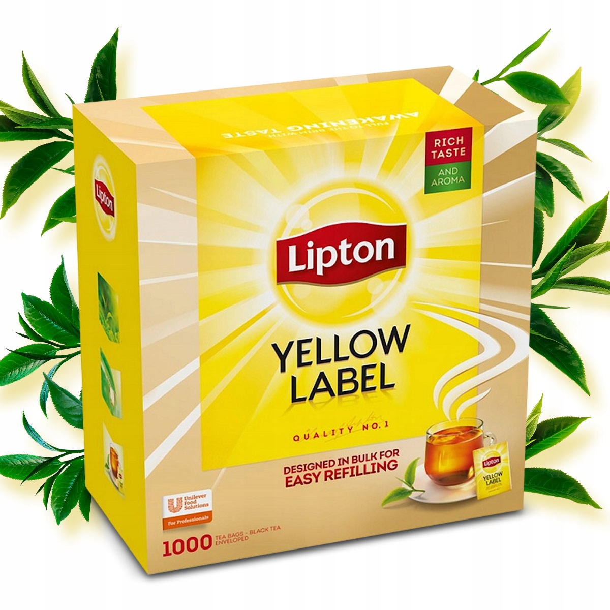 Herbata LIPTON czarna Yellow Label – Doskonały smak w każdej filiżance