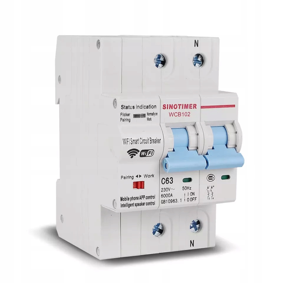 Wyłącznik nadprądowy / bezpiecznik WiFi 2P – Nowoczesne rozwiązanie dla Twojego domu