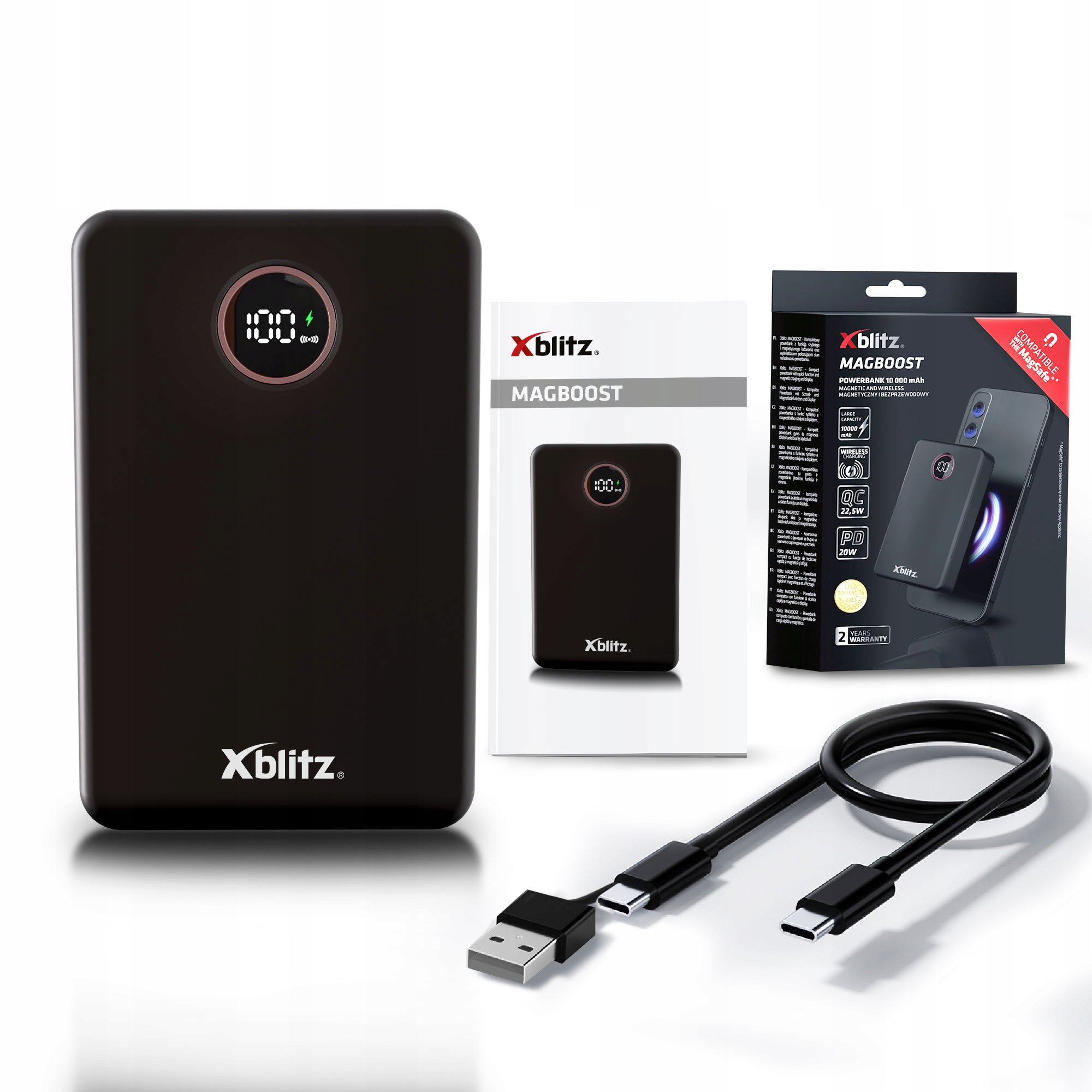 POWERBANK XB-MAGBOOST 10000 mAh 22.5 W Xblitz – Twoje mobilne źródło energii