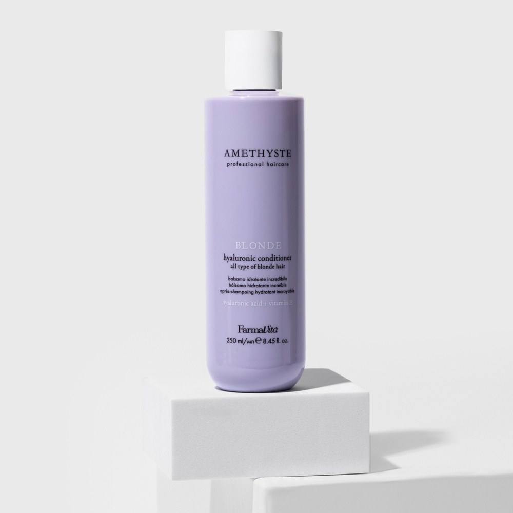 Farmavita Amethyste Blonde Hyaluronic Conditioner – Odżywka nawilżająca do włosów blond
