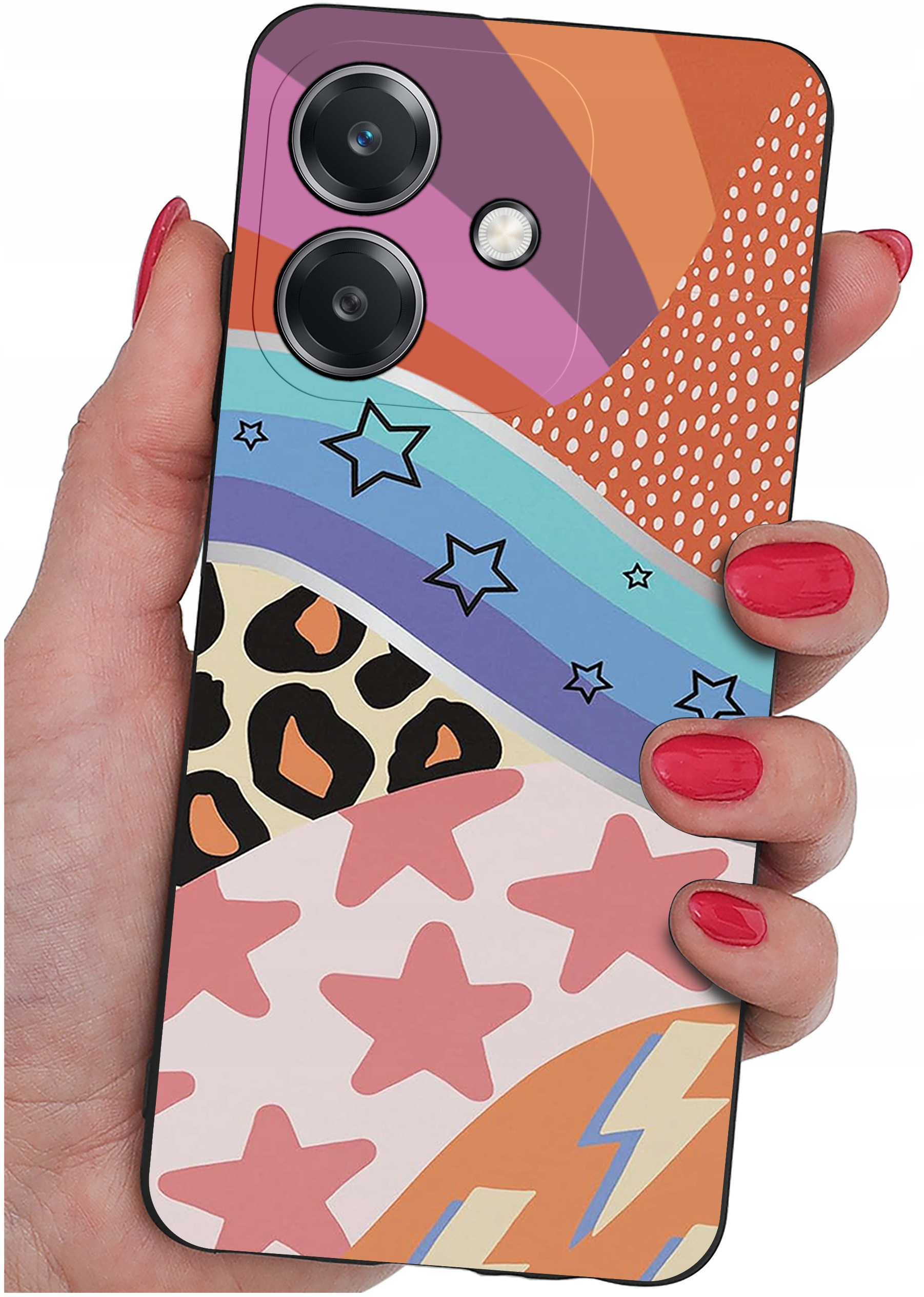 Etui do Oppo A40 | A40M | WZORY | SILIKONOWE MATT SZKŁO 9H – Ochrona i styl w jednym