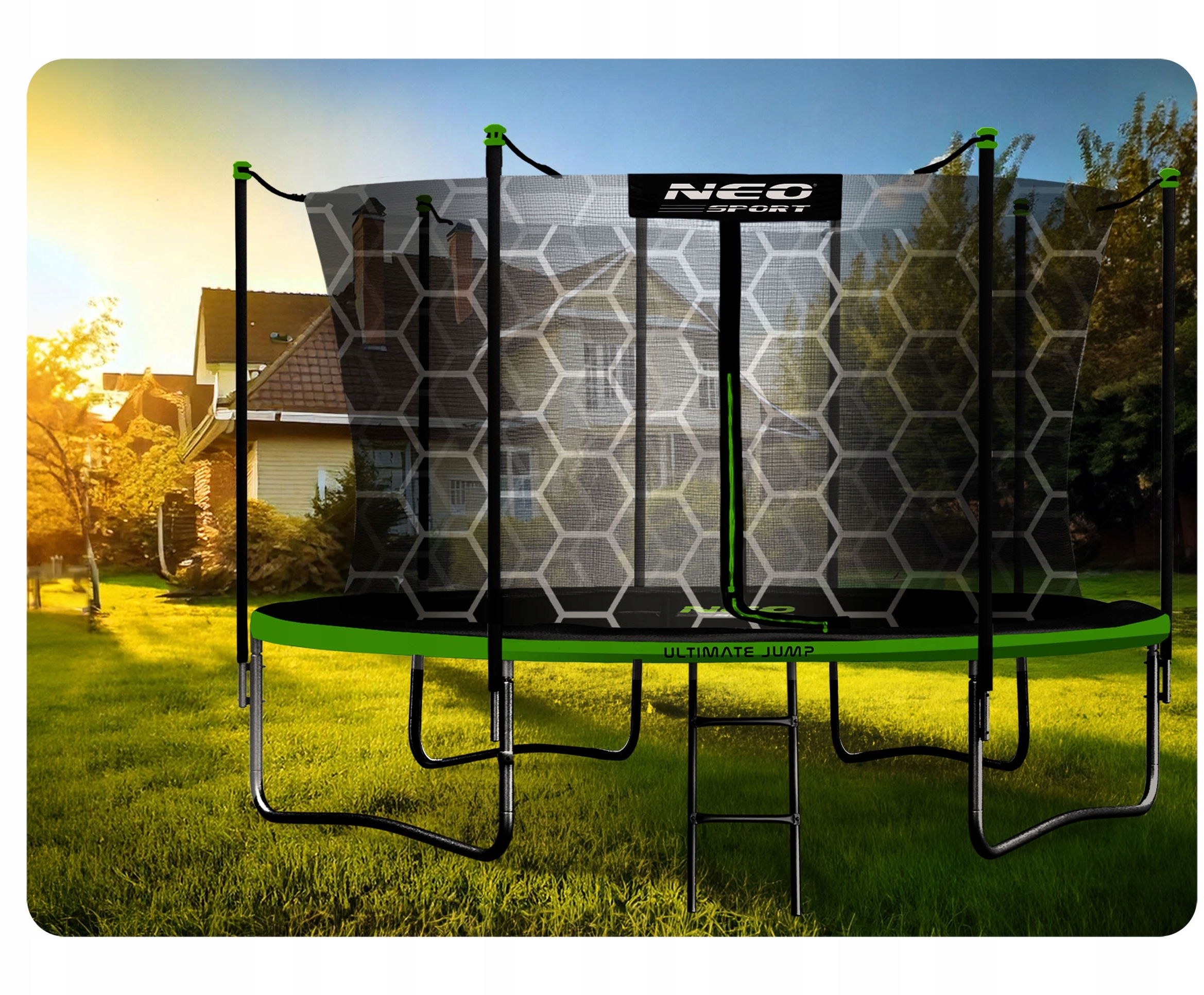 Trampolina ogrodowa NeoSport 14ft/435cm – Idealna do zabawy w ogrodzie