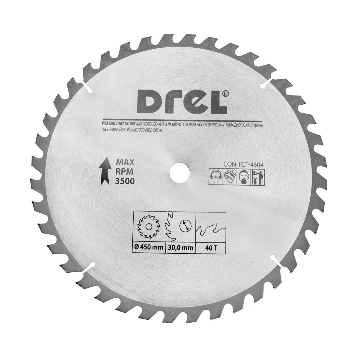 DREL Piła Tarczowa Do Drewna 450mm 40T – Wydajność i Precyzja Cięcia