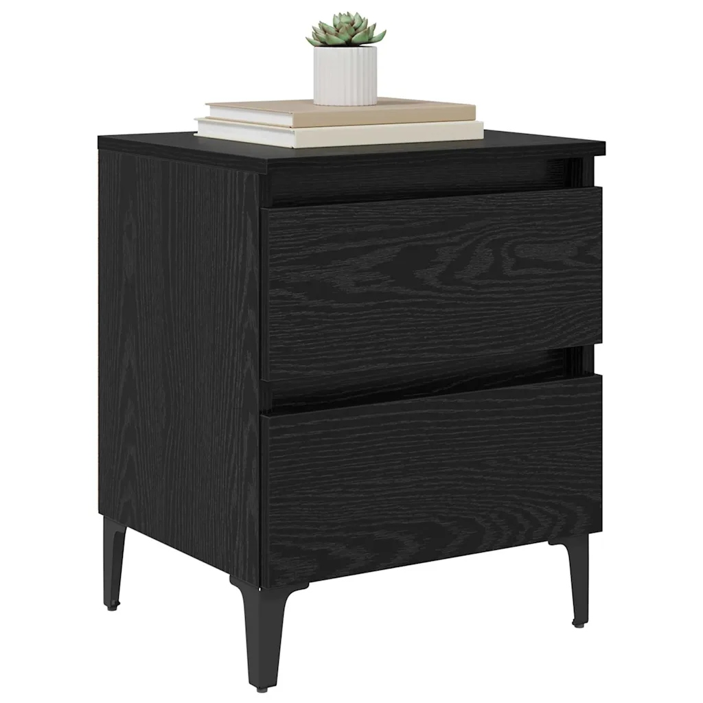 Szafa nocna Czarny dąb 40x35x50 cm – Idealne uzupełnienie Twojej sypialni