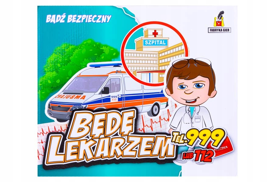 Będę lekarzem – Edukacyjna gra planszowa dla dzieci