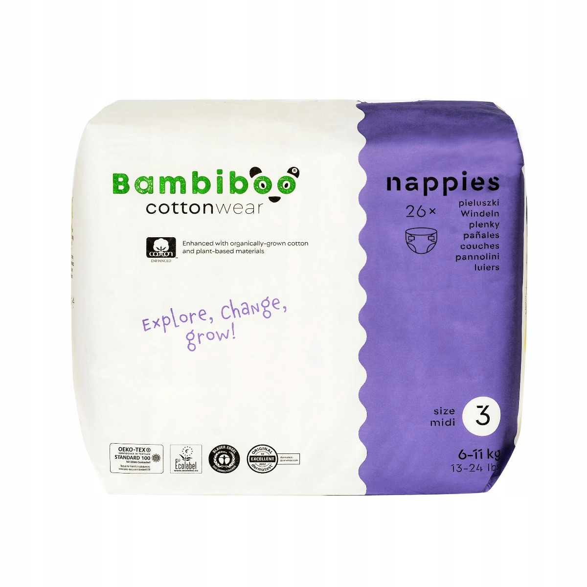 Elastyczne skrzydełka i mocne rzepy dla idealnego dopasowania