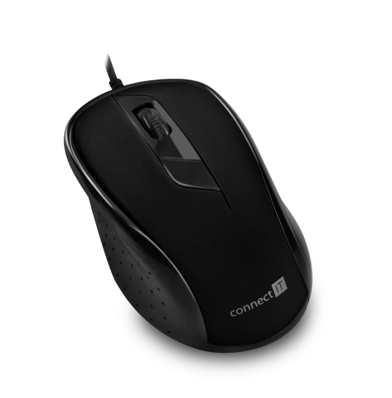 Mysz przewodowa Connect IT CMO-1200-BK – Idealne rozwiązanie dla praworęcznych użytkowników