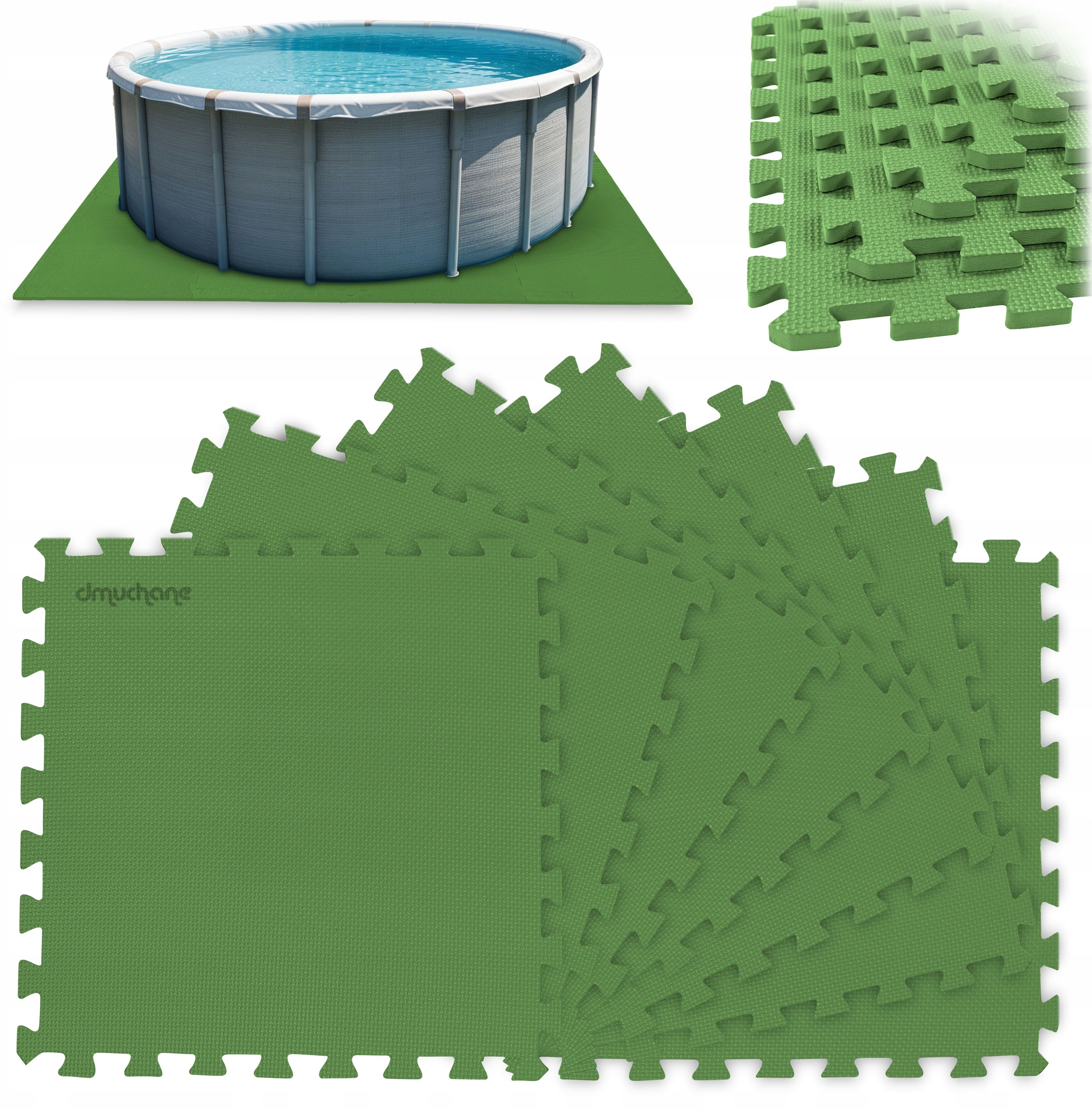 Mata piankowa pod basen puzzle 50 x 50 cm 8 szt EDUKAMP – Idealne akcesorium do Twojego basenu