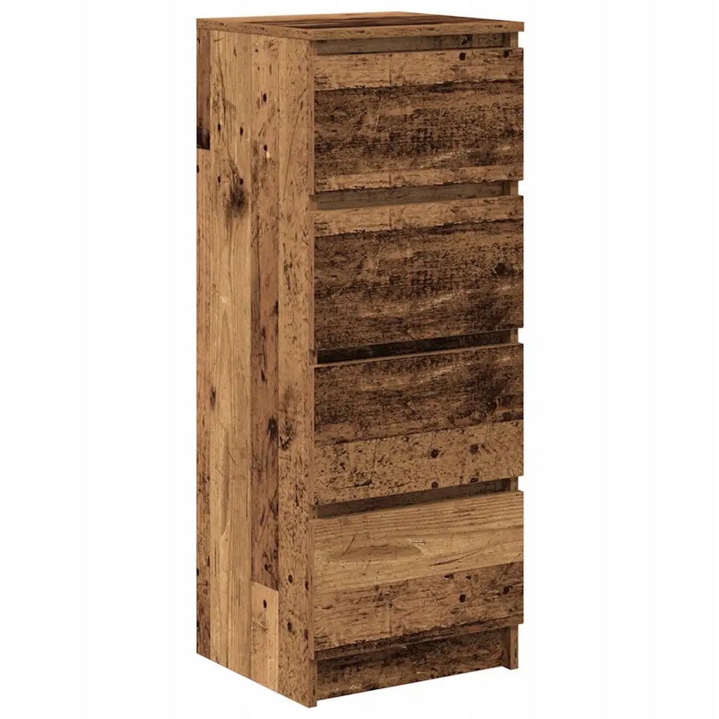 Komoda Stare drewno 37,5x35x99 cm – Elegancka i funkcjonalna przestrzeń do przechowywania