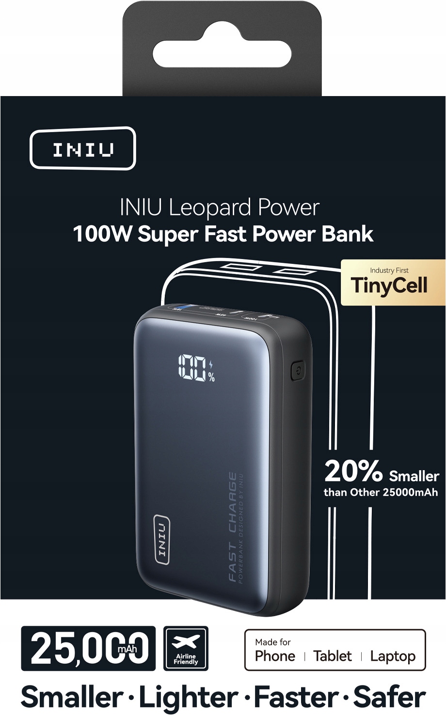 Ultra szybkie ładowanie z mocą 100W