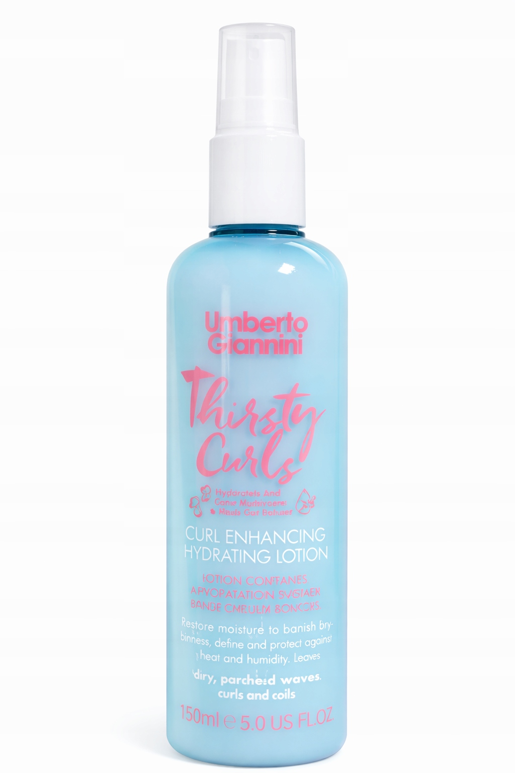 Umberto Giannini Thirsty Curls – Nawilżająca emulsja do loków 150 ml